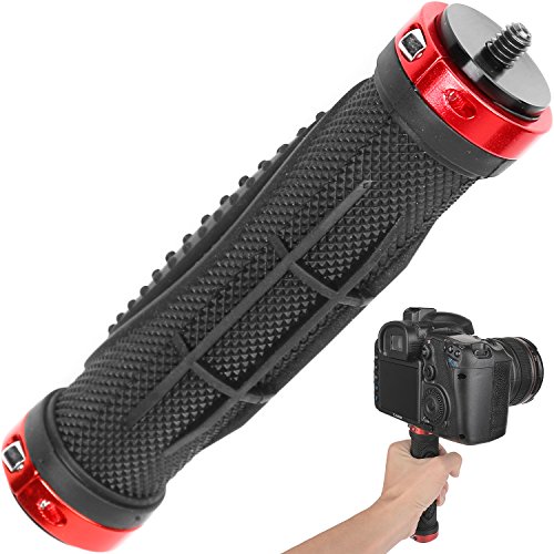 ChromLives Camera Handle Grip Support Mount Universal Handlegrip Camera Stabilizer with 1/4" Male Screw for Digital Video Camera Camcorder Action Camera LED Video Light Smartphone