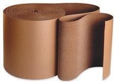 250' x 36" Singleface Corrugated B Flute Cardboard Roll