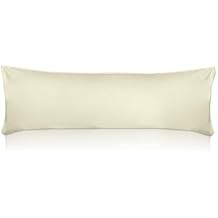 Cotton Body Pillow Cover - Ivory 20x72