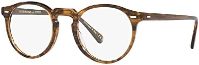 Oliver Peoples 0OV5186 Gregory Peck 1689 Sepia Smoke Unisex Eyeglasses 47mm
