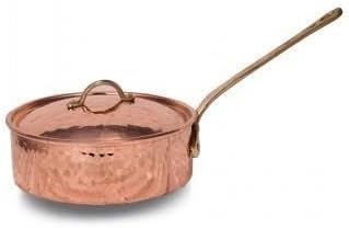 Karnıyarık Tencere Tek Kulp 1 No 16 Cm El Dövme Kırmızı Turna8196-1