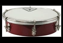 Tycoon Percussion TPTB-6WDR 6" Wooden Tamborim, Red Finish, Synthetic Head & Brushed Nickel Hardware