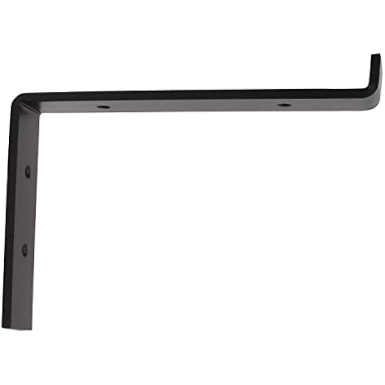 RCH Hardware BK-IR810Z-235 Iron Z Shelf Bracket, 9.3 Inch, Black