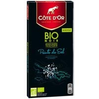 Cote DOr Bio Chocolat Noir Pointe de Sel 90g (Cote DOr Organic Dark Chocolate With Salt 90g)