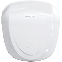 JETWELL UL Approved Commercial Hand Dryer with HEPA Filter High Speed Automatic Warm Wind, Heavy Duty White Stainless Steel Cover AC110V-130V