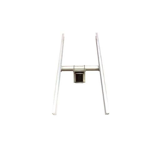 Solar Panel Universal Double Arm Bracket Kit | Pole Mount | Fits Side or Top Pipe | 44 Rails | Fully Adjustable Tilt Mounting Rack | Adjustable Both Axis | Ground Mount Kit | Very Strong | Heavy Duty