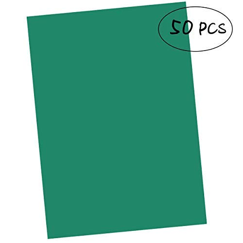 50 Pcs Carbon Transfer Paper Tracing Paper 11.78.3 for Transfer Pattern on Wood, Paper, Canvas Green