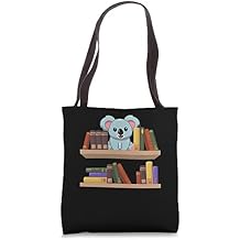 Librarian Animal Lover Gift Reading Bookworm Koala Tote Bag
