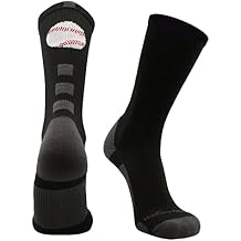 MadSportsStuff Baseball Logo Athletic Crew Socks (multiple colors)