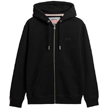 Superdry Men's Essential Logo Zip Hoodie, Black