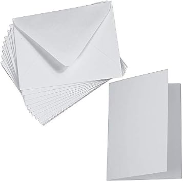 Cards with Envelopes, Rain Matt, A7 Folded, 25 Pack