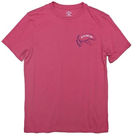 J.Crew Mercantile Mens Graphic Cotton Tee Small, Red Lobster