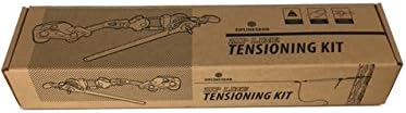 ZIPLINEGEAR Zip Line Tensioning Kit, Cable Grab for 3/16" - 3/4" Cable, 2 Ton Ratchet Winch, 8FT Lanyard to Wrap Around Tree