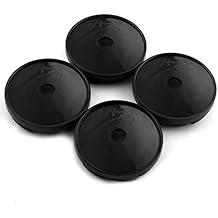 RTrhinoTuning 4PCS 61mm Wheel Center Caps for Wheel Rim Center Cover OD: 2.4"(61 mm) ID: 2.18"(55.5 mm) Black
