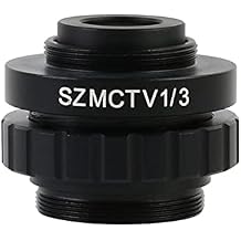 JOEBO Microscope Kit 1/2 1/3 1X Adapter for Simul Focal Trinocular Stereo Microscope Microscope Lens Adapters(1-2 and 1-3)