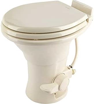 Dometic 310 Series Standard Height Gravity RV Toilet with Ceramic Bowl, Bone