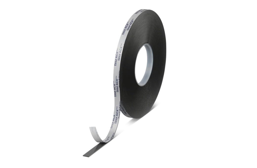 tesa ACXplus 7074,1000 µm Thick Double-Sided Acrylic Foam Tape, 12 x 25m