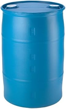 BayTec 30 Gallon Plastic Water Barrel Great for Long Term Water Storage. | Blue