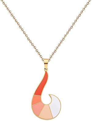 ZAG STORE Rena Rouge Transformation Stainless Steel Necklace (Orange)