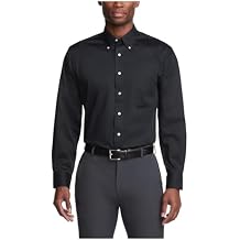 Van Heusen Men's Regular Fit Twill Solid Button Down Collar Dress Shirt -