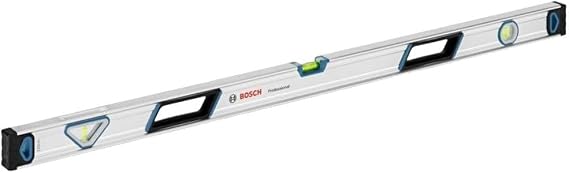Bosch Professional Su terazisi 120 cm (çepeçevre okunabilir, alüminyum gövde, sağlam uç kapakları, blister)