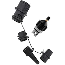 Sosoport 2pcs Multifunction Pump Adapter for Kayaks Dinghies and Inflatable Boats Strong Sealing Air Valve Connectors Easy to Carry Anti-Leak Design for Sup Paddle Boards