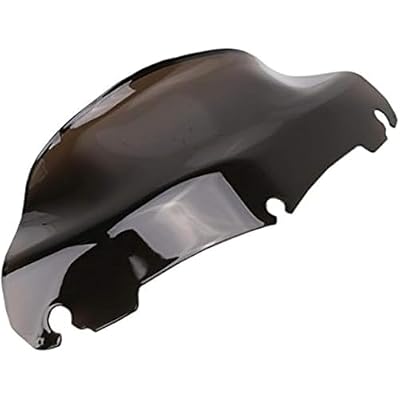 9 Wave Windshield Windscreen For Harley Touring Street Glide Electra Glide Ultra Limited FLHT FLHTC FLHX 2014-2024 Smoked Dark Motorcycle Windshield