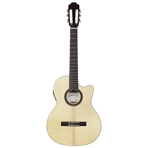 Kremona Rondo TL Thin Body Nylon-String Acoustic-Electric Guitar Cutaway Design Handmade in Europe Padded Gig Bag Included