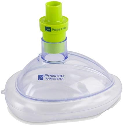 Prestan Pack of 10 ADULT Training CPR Pocket Resuscitator Masks with Valves