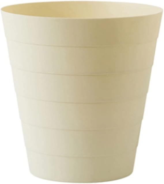 Trash Can Plastic Trash Can Without Lid,Round Garbage Can,Open Top Garbage Bin for Living Room,Bedroom,Kitchen,Hotel Waste Paper Ashbin Wastebasket (Color : Yellow)