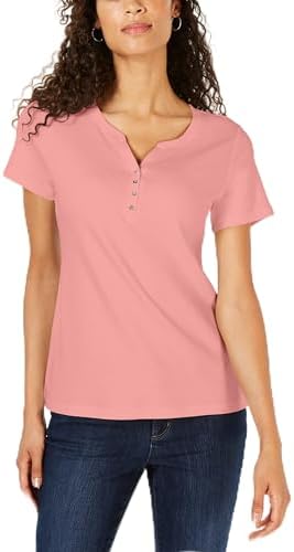 Short Sleeve Henley Top