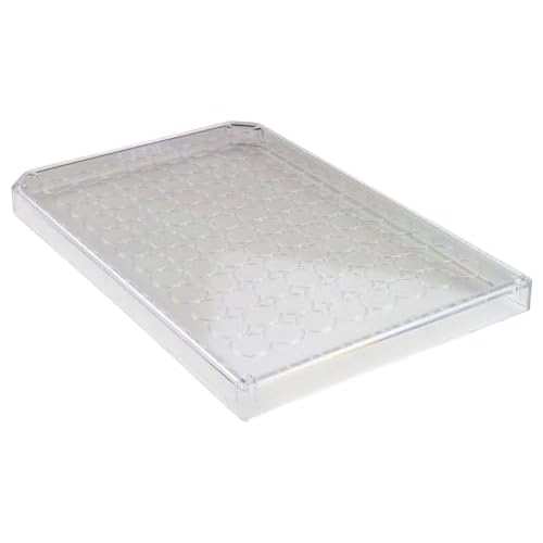 Caplugs Evergreen 290-8019-01L M9L Series, Microplate Lids for 96-Well Microplates, Non-Sterile, Natural Polystyrene PS,80130 Degree C, Pack of 105-15Box 290801901LE1