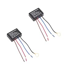 2Pcs Touch Lamp Control Module, Touch Lamp Sensor Replacement Kit, Lamp Touch Dimmer Switch 3 Way Dimming Function Touch, Lamp Switch Touch Dimmer Switch for Lamp Fit for Dimmable Bulbs