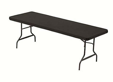 Iceberg iGear Stretch Fabric Table Top Cap Cover, 8 ft, Black