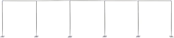 Background Stand Kit, 10 x 50 FT Professional Backdrop Stand, Adjustable Pipe and Drape Backdrop Stand Kit, Heavy Duty Background Support System for Wedding Party Event Photography