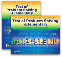 Test of Problem SolvingThird Edition Elementary: Normative Update (TOPS-3E: NU)