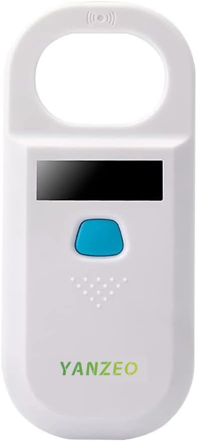 Yanzeo AR180 Pet Dog Cat Microchip Reader,Stray Animal ID 134.2kHz 125kHz 15 Digits Animal Chip Registration RFID Microchips Scanner