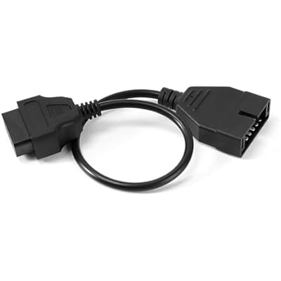 OBD1 Scanner Cable, 12 Pin to 16 Pin GM OBD1 to OBD2 Adapter, Diagnostic Extension Connector Replacement Tool, Code Reader for GM Vehicles Black