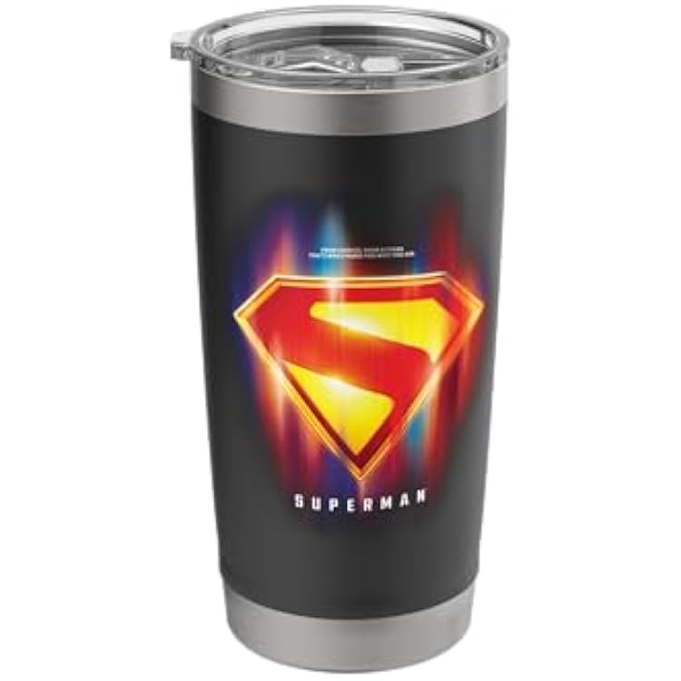Superman 2025 Glowing Shield Choices Stainless Steel Insulated Tumbler