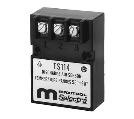 Maxitrol TS114A Discharge Air Temperature Sensor, 80-130 Degree F Temperature Range
