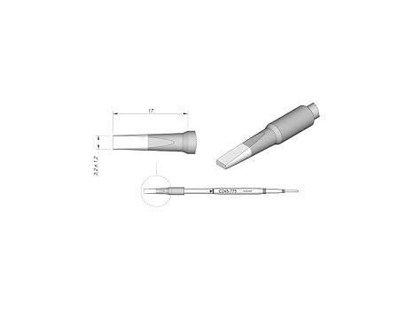 C245 Series Cartridge Chisel Tip 3.2 X 1.2Mm