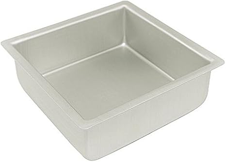 Fat Daddio's Square Cake Pan Solid Bottom 9" x9"x2"