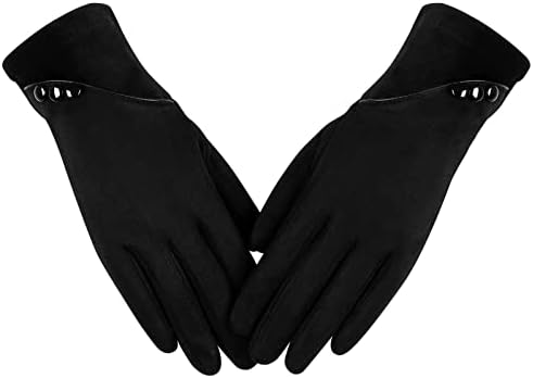 Alepo Womens Winter Warm Gloves With Sensitive Touch Screen Texting Fingers, Fleece Lined Windproof Gloves