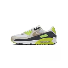 Nike Air Max 90 Men's Shoes (DM0029-107, White/Cyber/Dark Smoke Grey/Khaki) Size 9