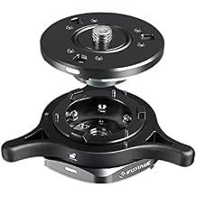 IFOOTAGE Seastar Q1S, Quick Release Plate, Quick Setup Kit with 1/4" 3/8" Screw,Compatible with SLR, Video Camera, Ball Head, Tripod, Monopod