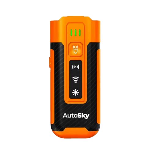 AutoSky Dog Bark Control Device Safe Humane Ultrasonic Anti Barking Trainer, Rechargeable Handheld with Dual Modes, LED Light & Twin Emitters for IndoorOutdoor Dog Training & Behavior Correction