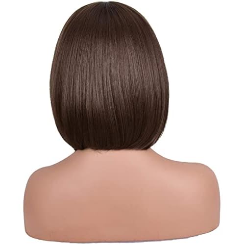 PRETTIEST Afro Curly Wigs Black with Warm Brown Highlights Wigs with Bangs for Black Women Natural Looking for Daily Wear Ombre Brown