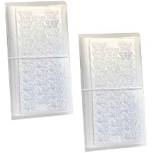YOAVIP 4.8 x 9.6 Large Clear Storage Book for Planner Scrapbook Stickers Organizer Binder 50 Page (2 pack)