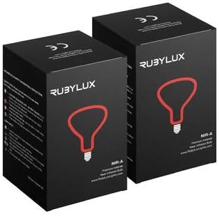 RubyLux NIR-A Near Infrared Bulb Grade A (2 Pack)