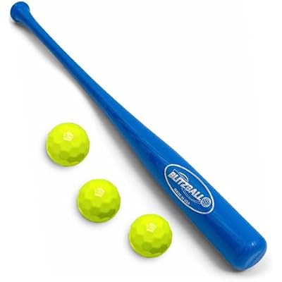 BLITZBALL Starter Pack - Includes 3 Official Brand Balls & 1 Power Bat - Made in USA